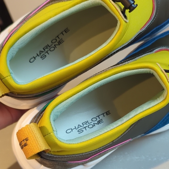Charlotte Stone Sneakers Slip On Chunky Colorful size 8 - Picture 5 of 10